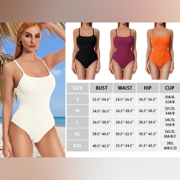 Ribbed One Piece Swimsuit - Picture 5 of 5